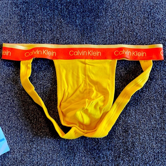 Calvin Klein Other - Calvin Klein men’s Pride Yellow extremely comfwaist band Jock Strap.L.NWOT